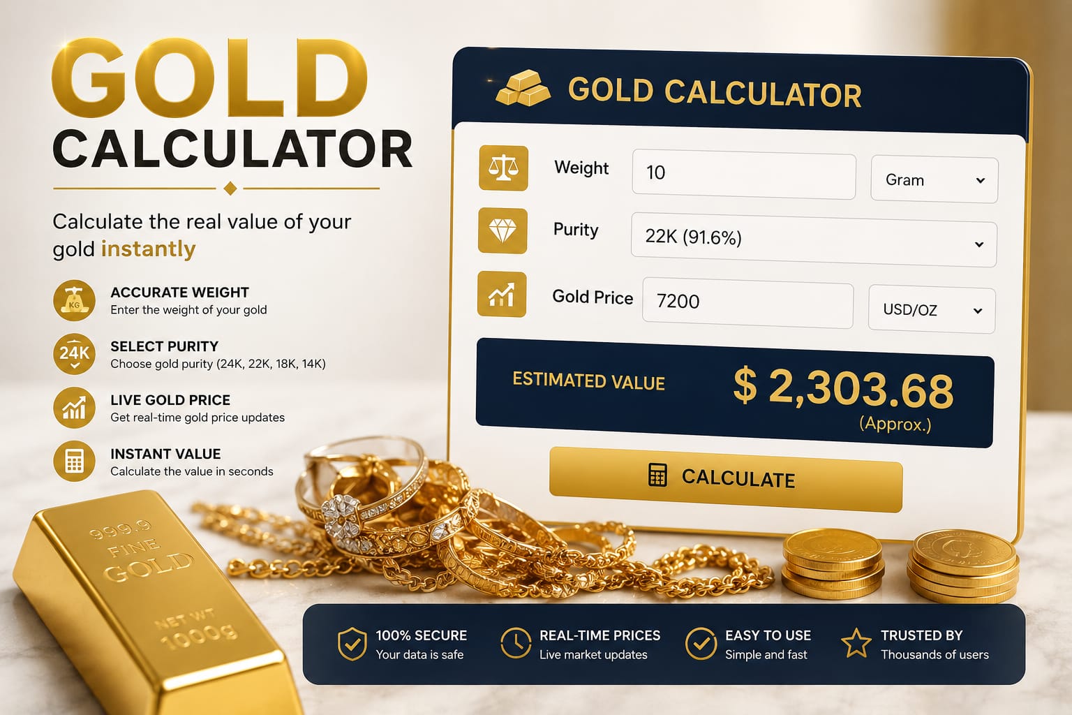 gold calculator The smartest
