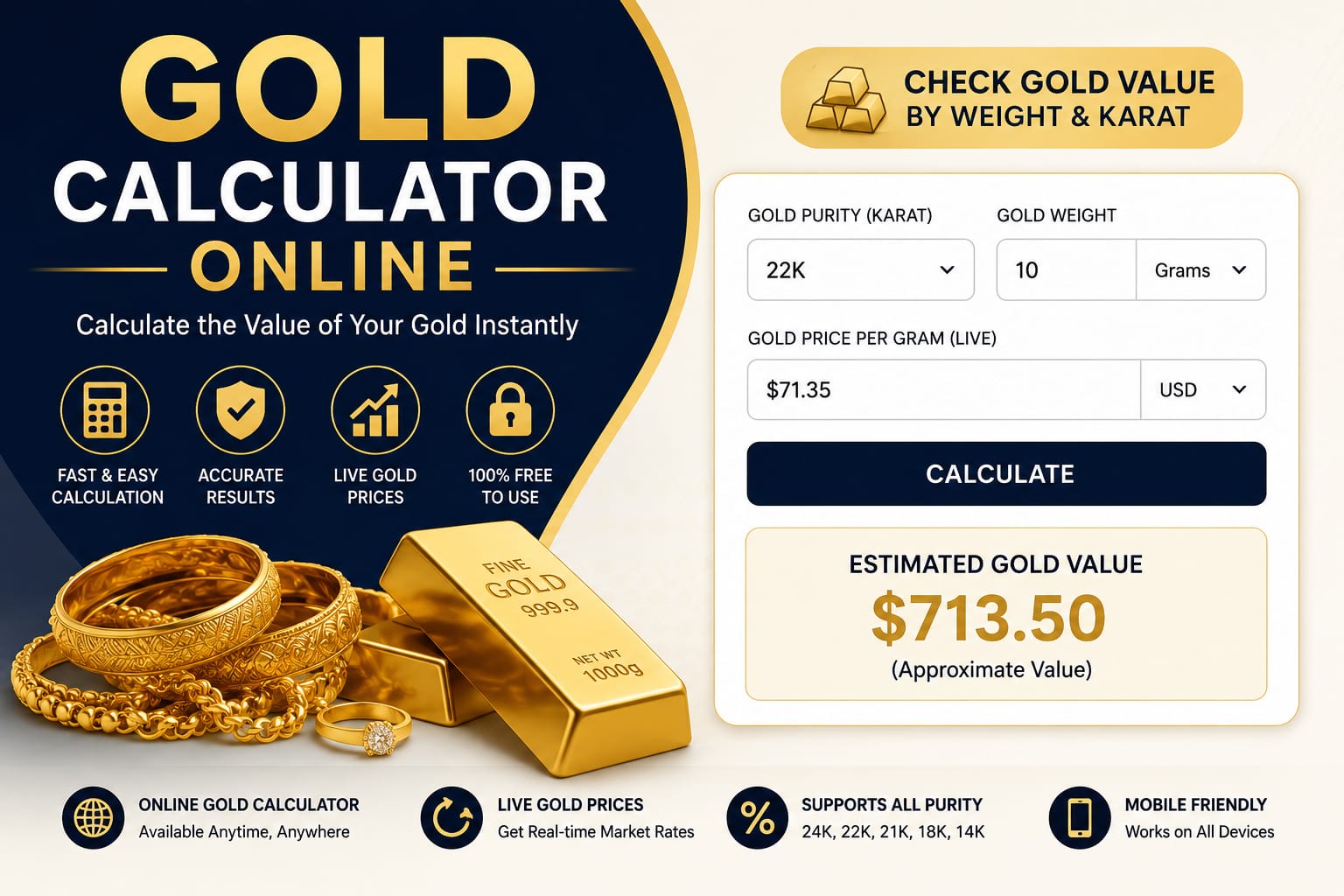 Gold Calculator Online