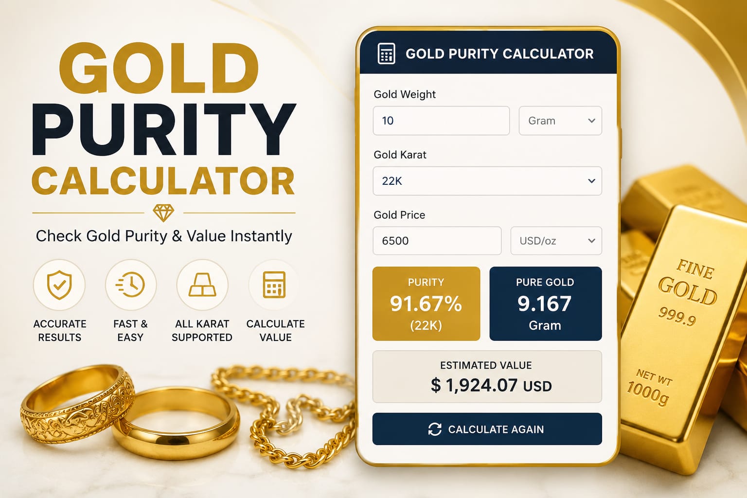 Gold Purity Calculator