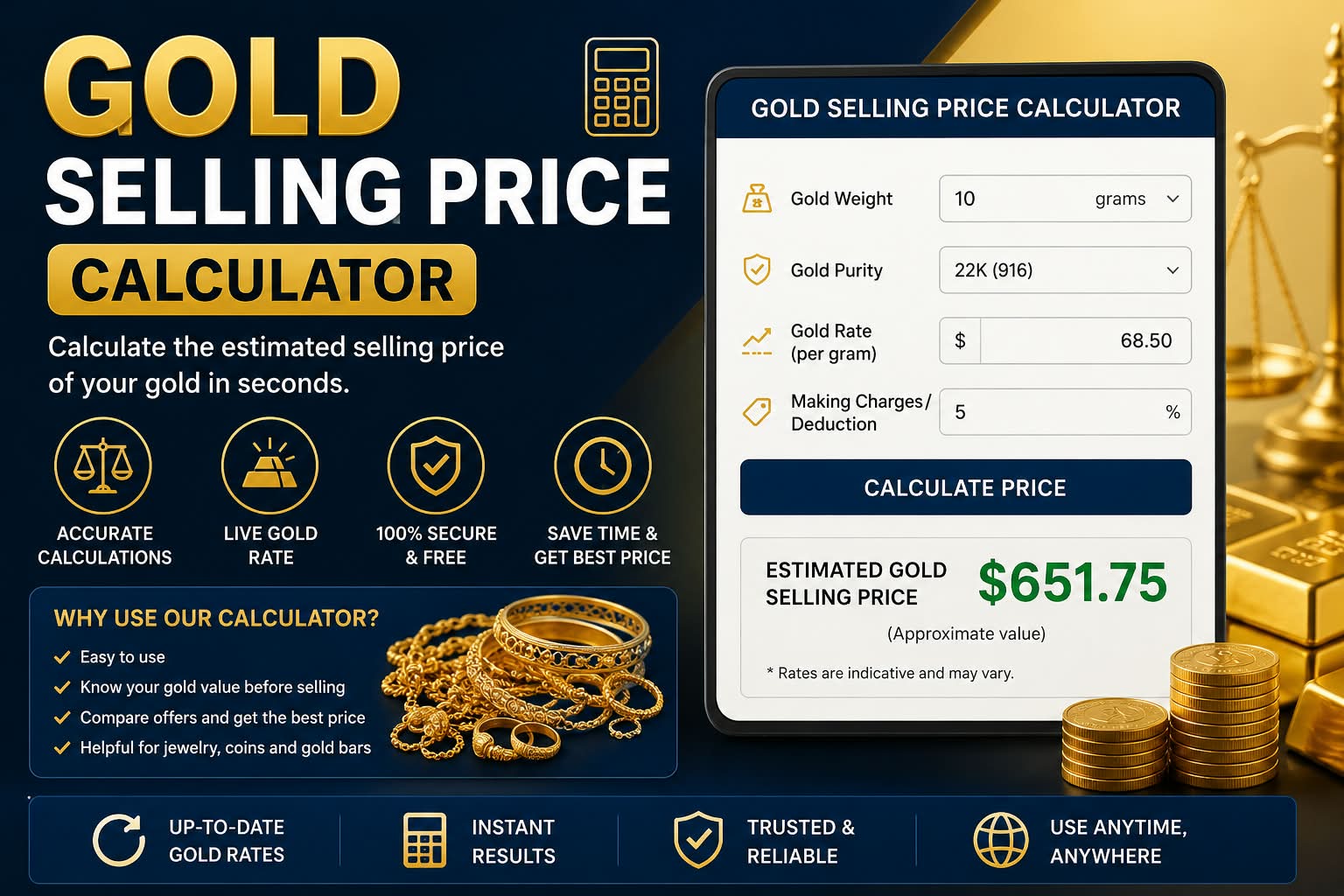 Gold Selling Price Calculator
