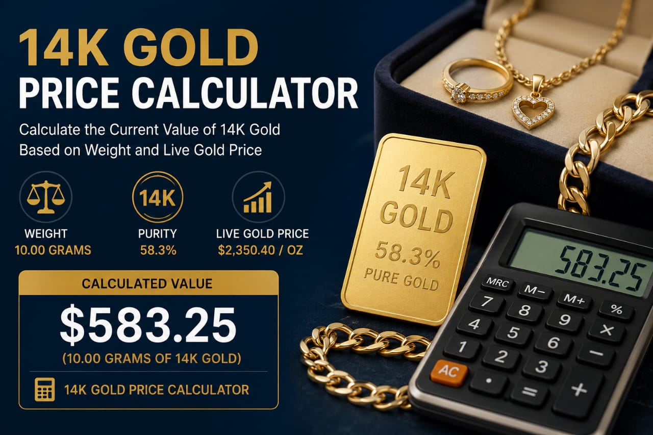 14K Gold Price Calculator for gold value.