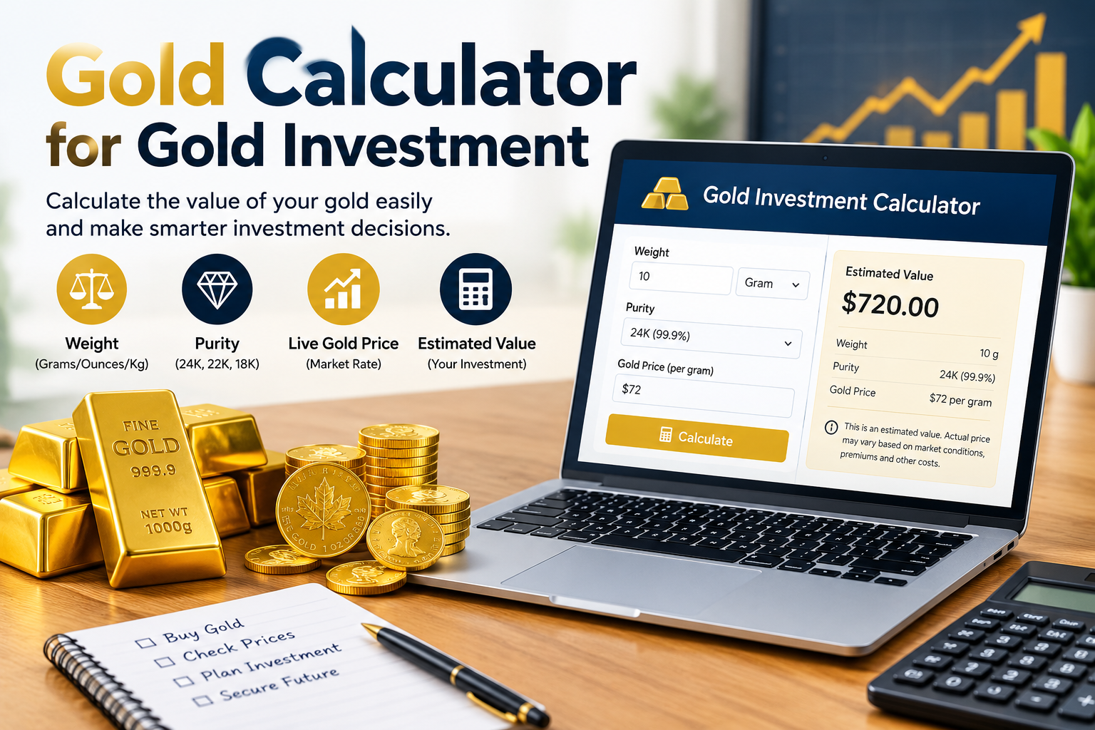 Gold Calculator for Gold Investment