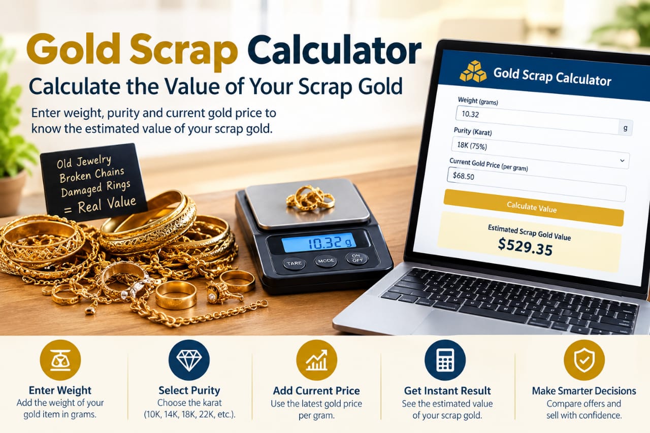 Gold Scrap Calculator: Calculate the Value of Your Scrap Gold Easily